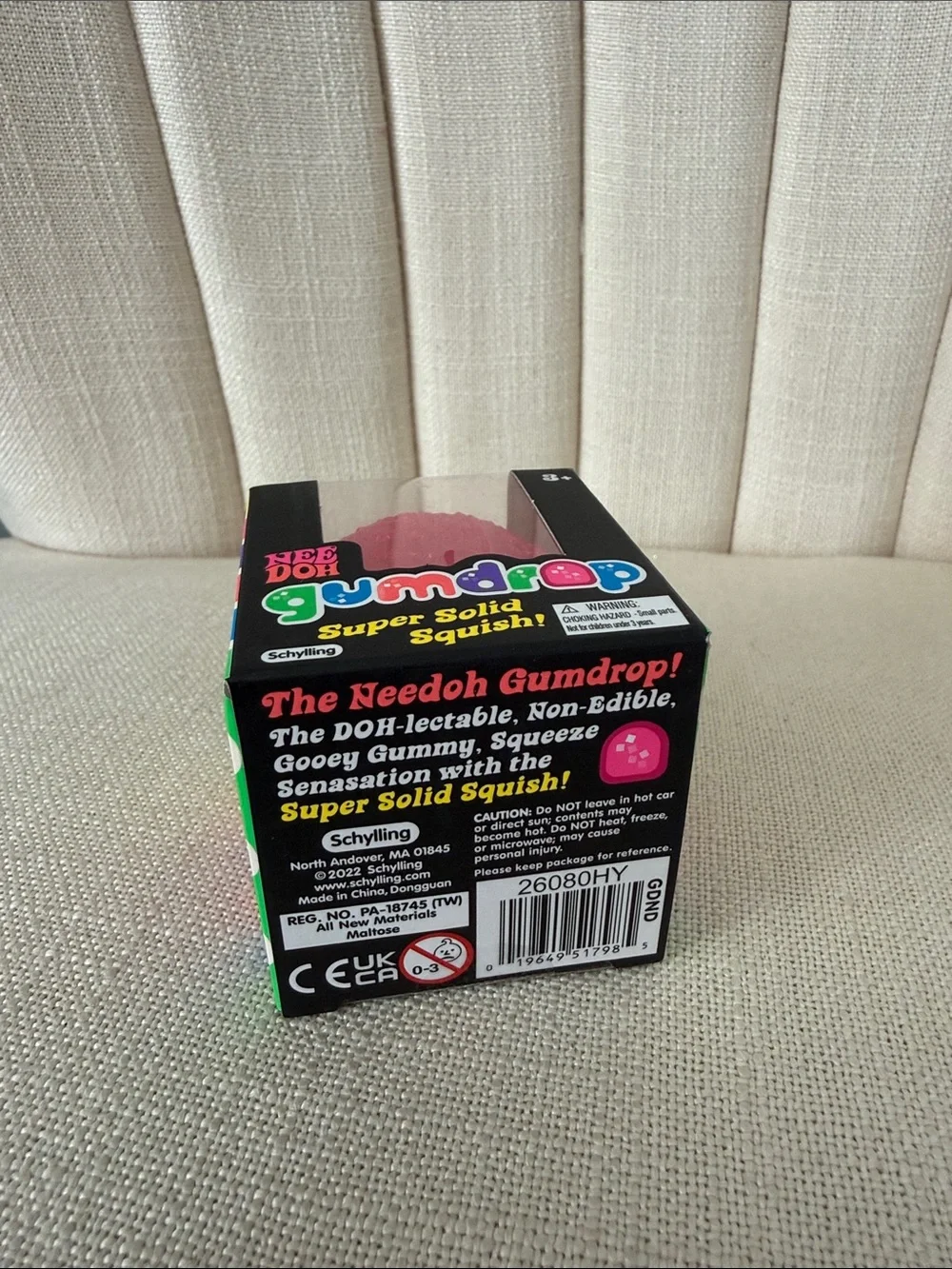 NEW* NeeDoh GUMDROP Schylling PINK squishy squish NIB Nee Doh